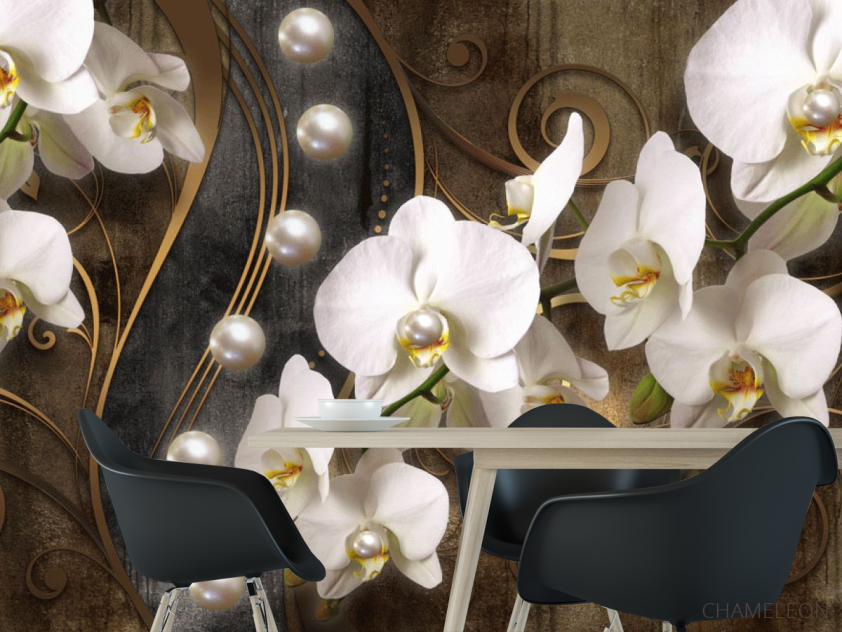 Фотошпалери Фреска арка з видом на море - 1