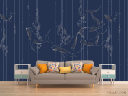 Фотообои цветы линии - 1