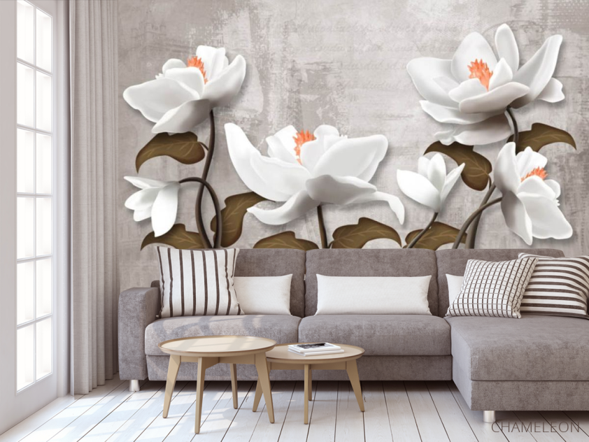 Фотообои Цветы 3d - 3