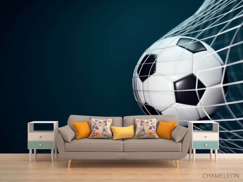 Фотообои Мяч в воротах - 1