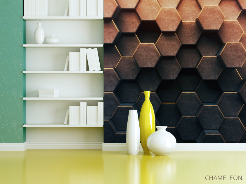 Фотошпалери Об'ємні 3д гексагоны - 3
