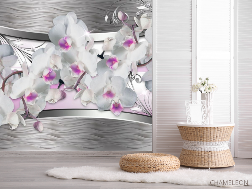 Фотошпалери Орхідея і абстракція 3d - 2