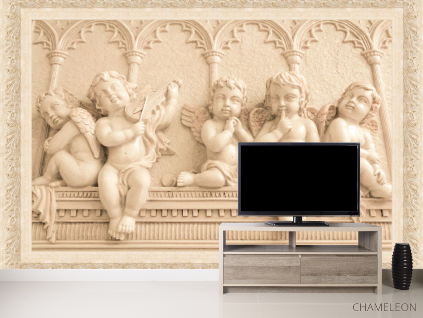 Фотообои Ангелочки на стене - 2