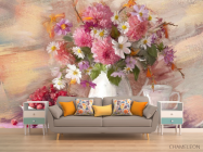 Фотообои картина цветы в вазе - 1