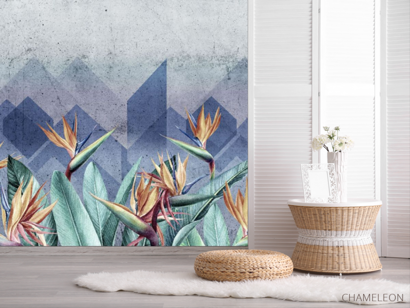 Фотошпалери Стреліція дизайнерська - 2