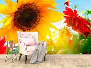 Фотообои Подсолнух и гербера - 4