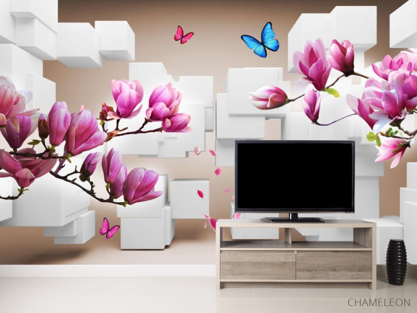 Фотообои 3д магнолия - 2