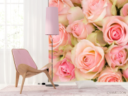 Фотошпалери букет рожевих троянд - 4