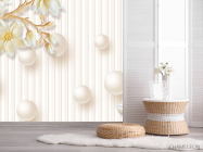 Фотошпалери Кола і стере квіти - 2