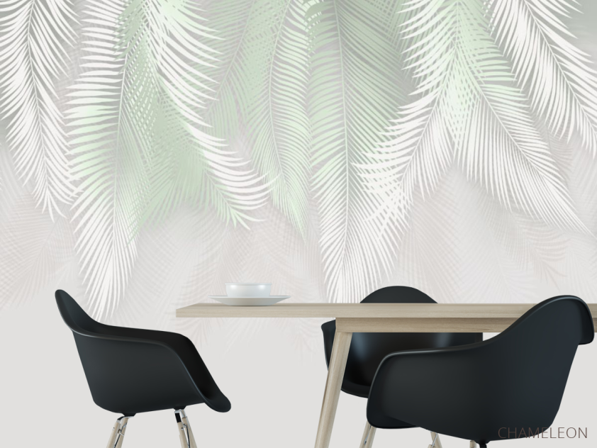 Фотошпалери фреска з листям - 1