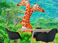 Фотошпалери Жирафи серед дерев - 1