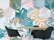 Фотошпалери Печворк з листя - 1