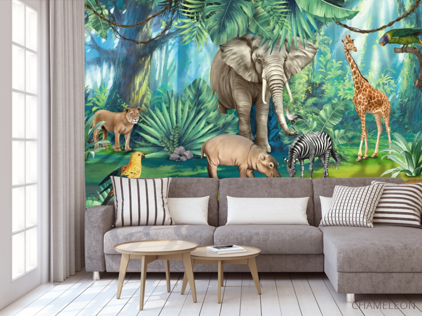 Фотообои Яркие африканские животные - 3