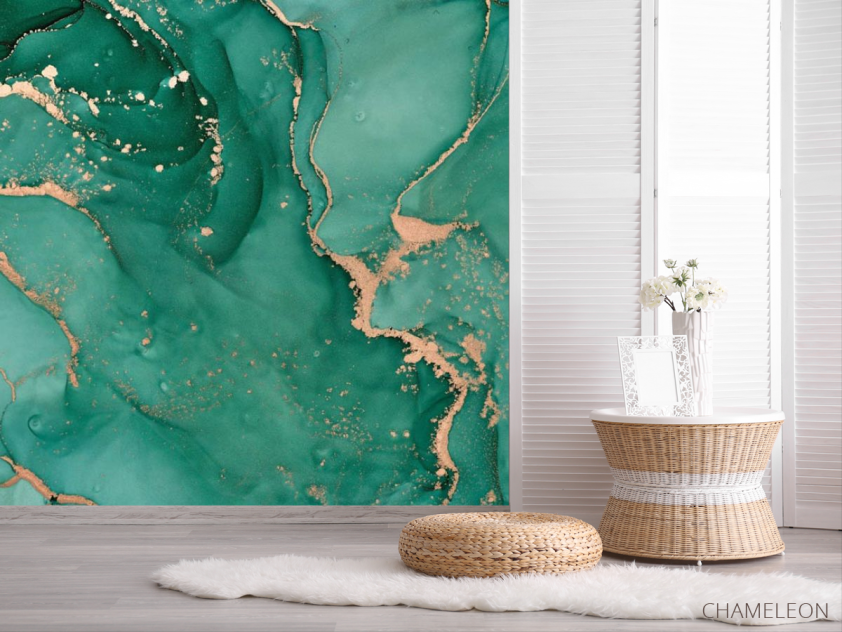 Фотошпалери Бірюзовий флюїд - 2