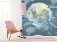 Фотошпалери літаки і місяць - 4