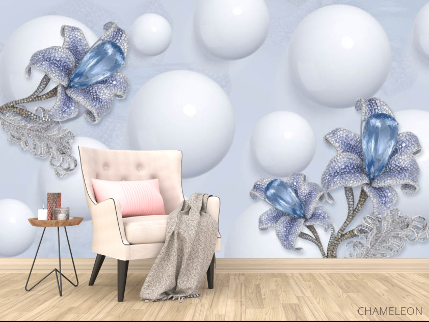 Фотообои 3д цветы - 4