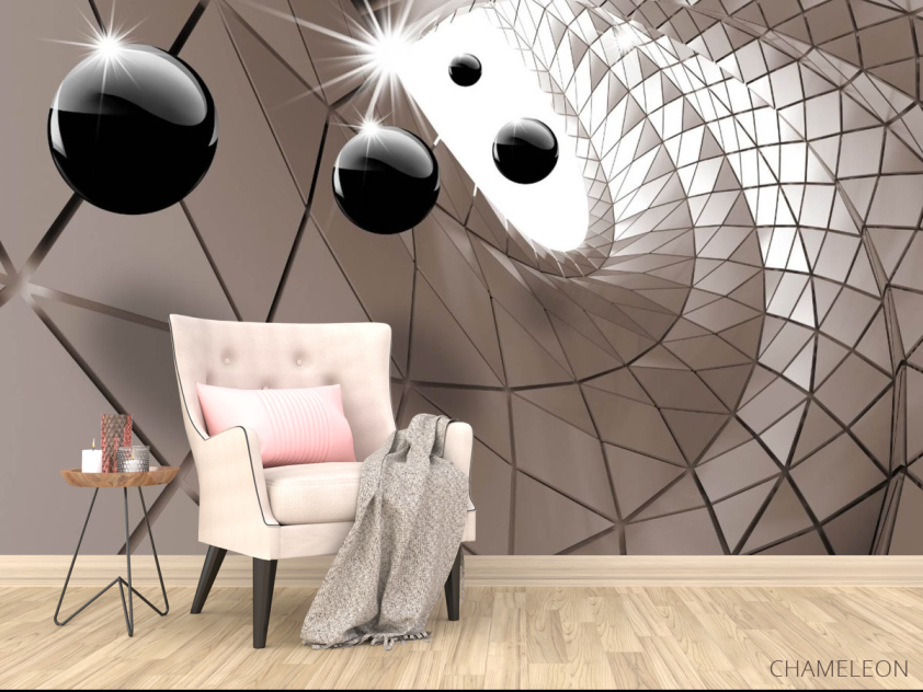 Фотообои Коричневый 3д тоннель - 4