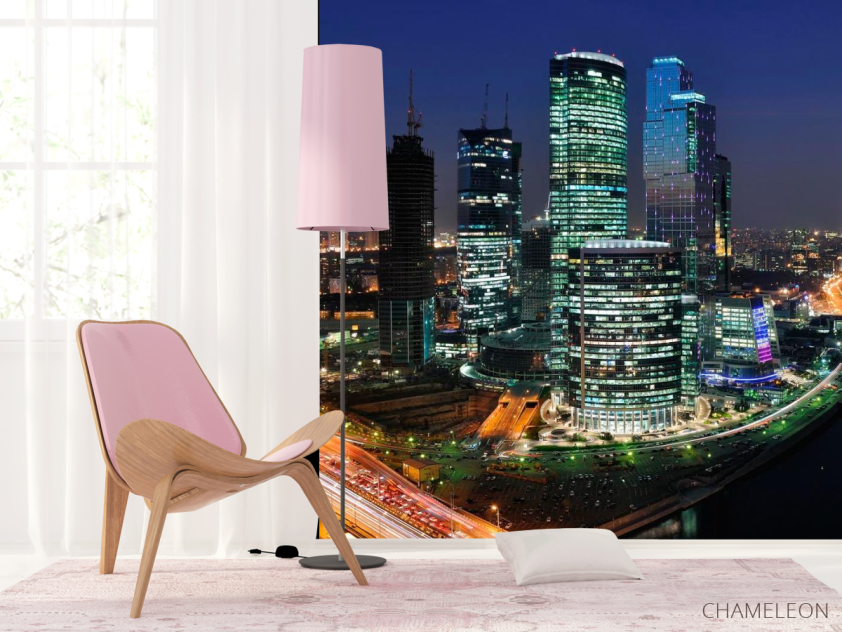 Фотообои Высотки Чикаго машины - 4