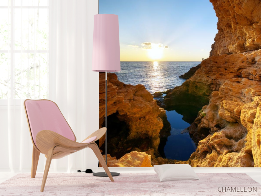 Фотошпалери скеля в морі - 4