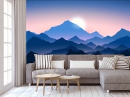 Фотообои горы в тумане - 3