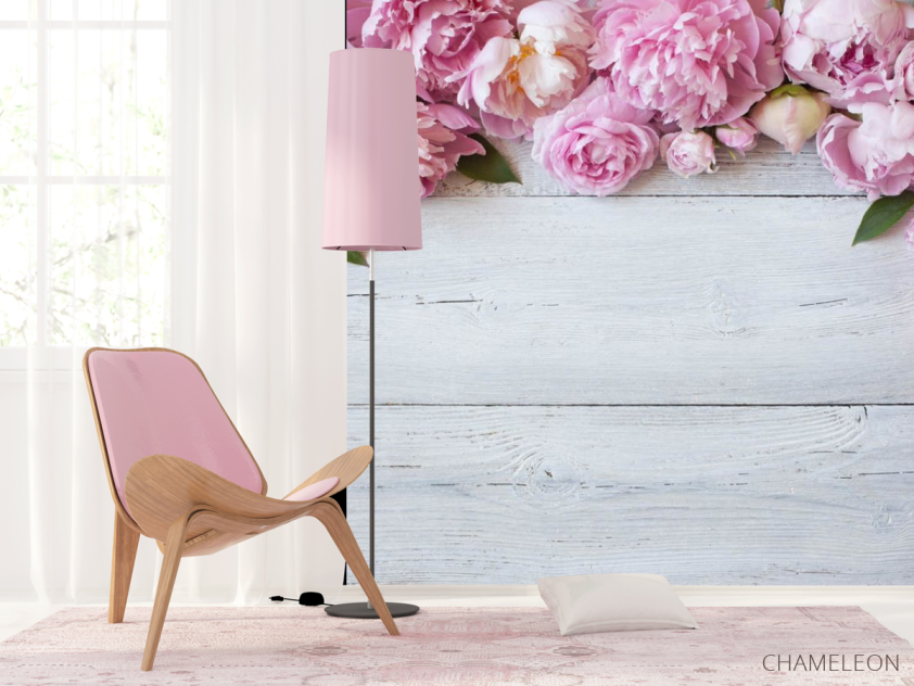 Фотошпалери Півонії під стелею - 4