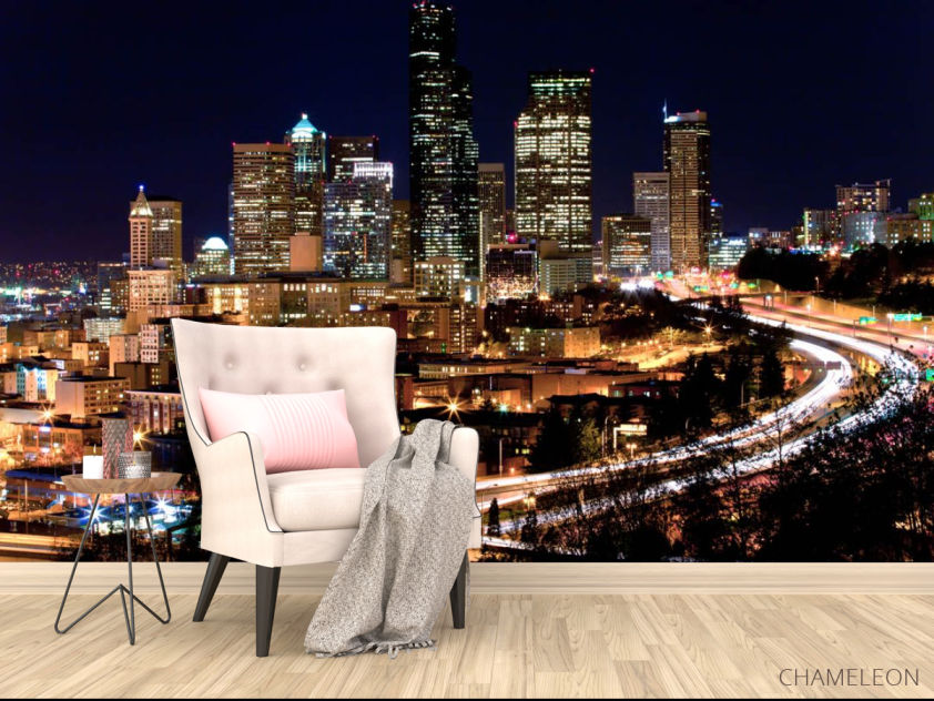 Фотообои Высотки ночного города - 4