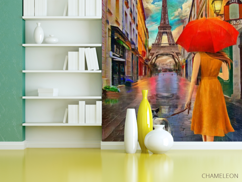 Фотошпалери дама з собачкою - 3