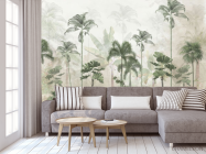 Фотообои Тропические пальмы в тумане. - 3