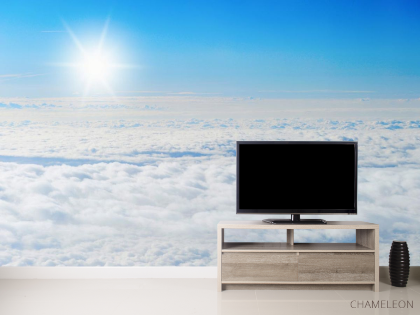 Фотообои солнце над облаками - 2