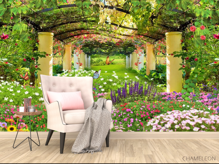 Фотообои Колонны в саду - 4