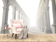 Фотообои Коридор белые арки - 4