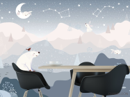 Фотошпалери Полярні ведмедики - 1