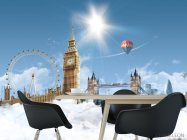 Фотошпалери Лондон воблаках - 1