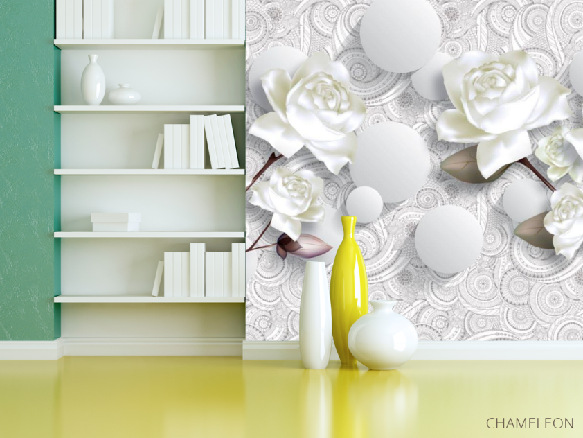 Фотошпалери 3D троянди - 3