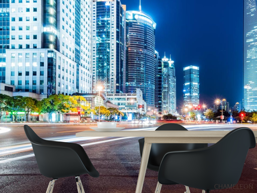 Фотошпалери дорога у великому місті - 1