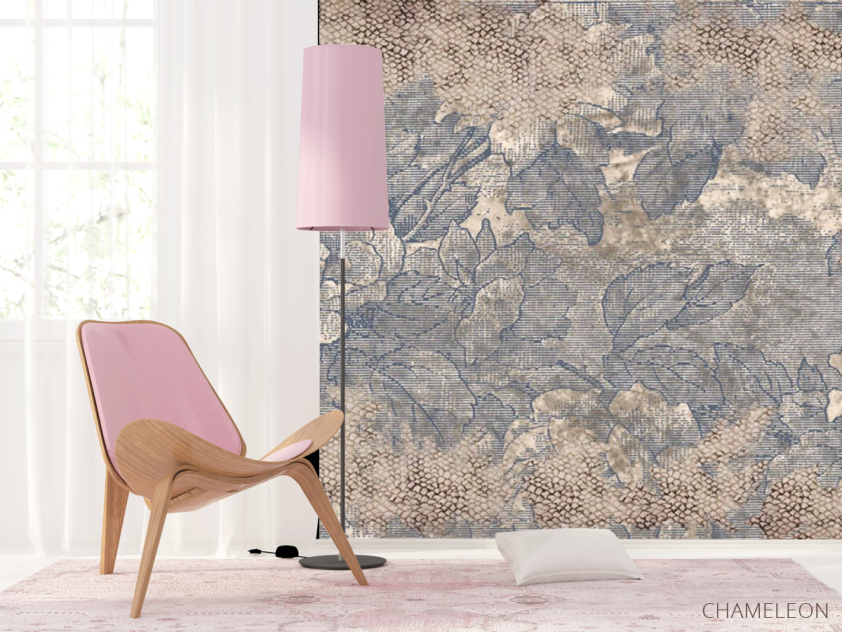 Шпалери Дизайнерські квіти та візерунки - 4