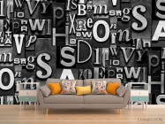 3д фотообои Буквы - 1