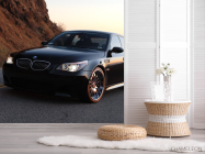 Фотошпалери чорний BMW в горах - 2