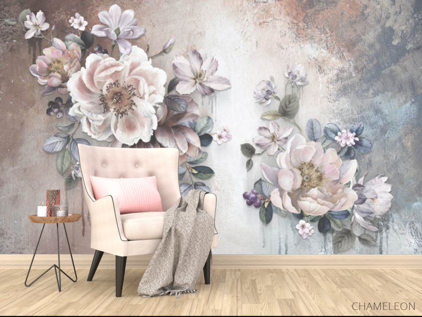 Фотообои Дизайнерские цветы - 4