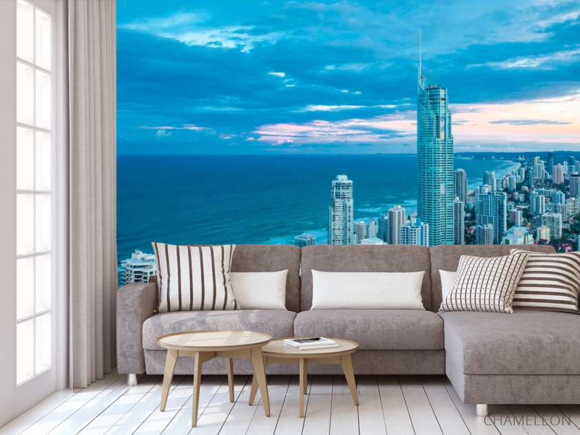 Фотообои Высотки берег моря - 3