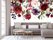 Фотообои Акварельные цветы - 3