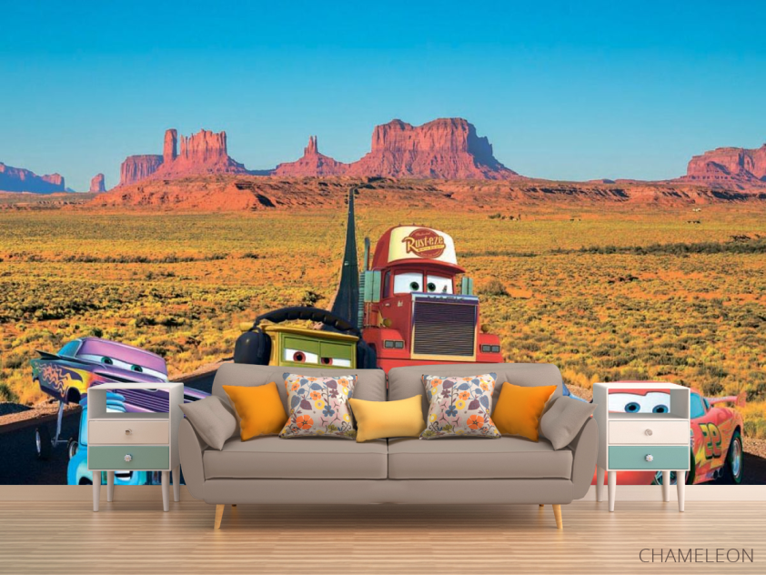 Фотообои Тачки в пустыне - 1