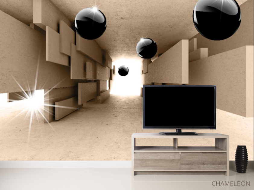 Фотообои 3д, шары - 2