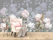 Фотообои Дизайнерские гортензии - 4