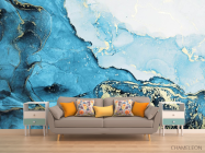 Фотообои Синий Fluid art - 1