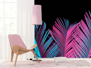 Фотошпалери неонові листя - 4