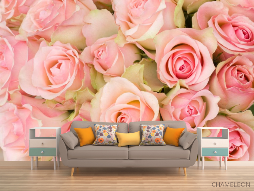 Фотообои букет розовых роз - 1