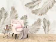 Фотообои Бежевые перья - 4