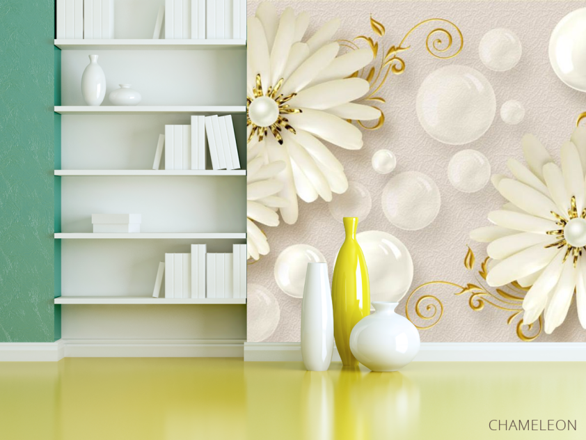 Фотошпалери квіти брошки - 3