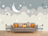 Фотообои Зведное небо и месяц - 1